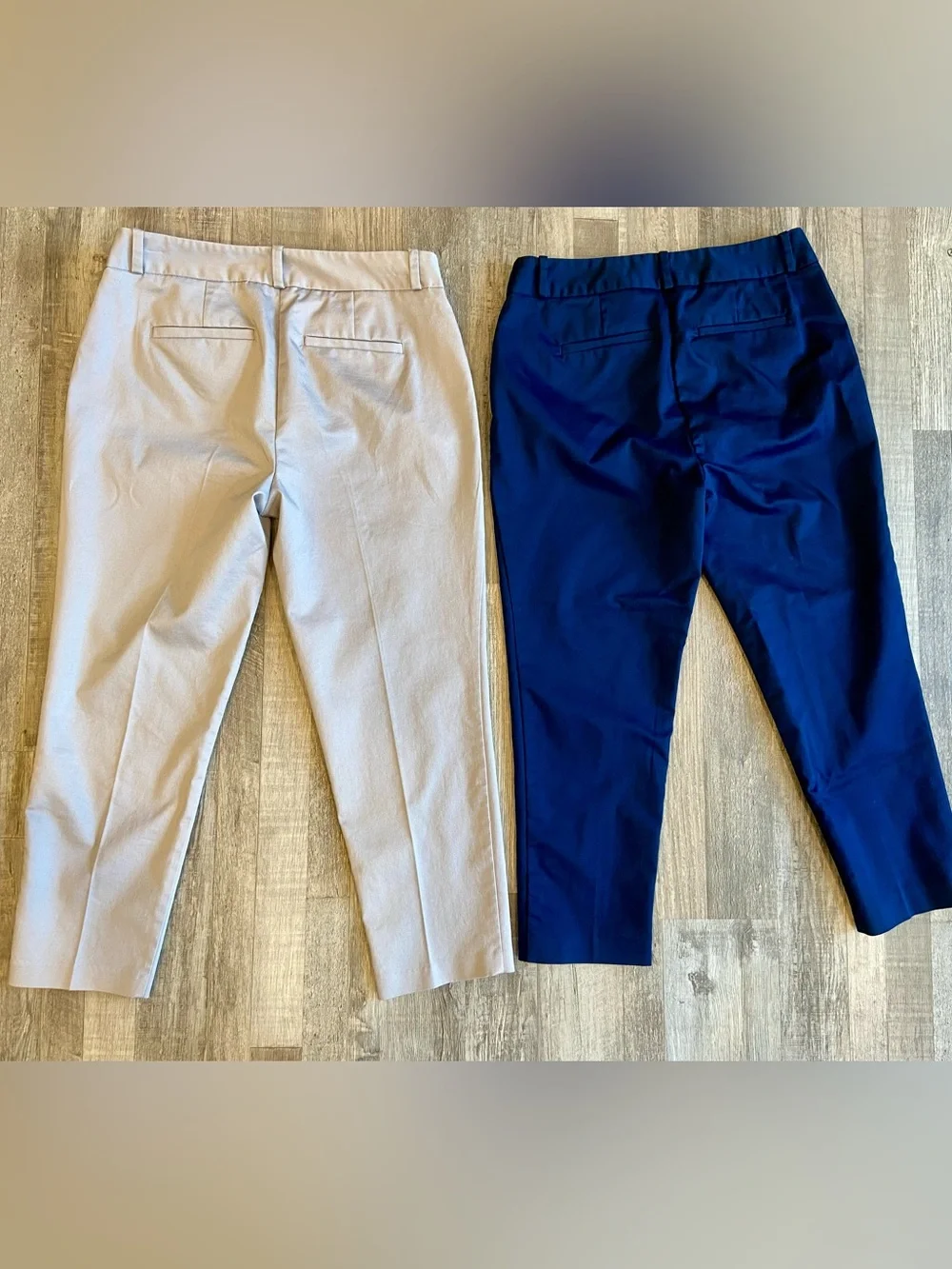 Lot of 2 Women's Liz Claiborne EMMA Ankle Pants Size 6P Navy Gray Mid Rise - Picture 2 of 14